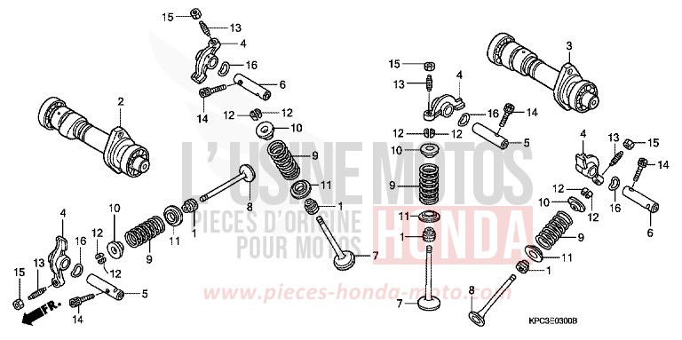 NOCKENWELLE/VENTIL von Varadero 125 SEVILLA BLUE MATALLIC (PB297) von 2003
